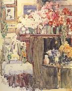 Celis Thaxter's Sitting Room (nn02) Childe Hassam